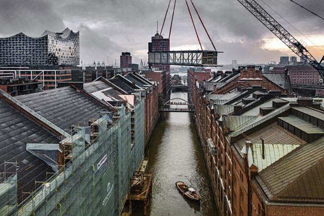 Eine neue Brücke für die Hamburger Speicherstadt