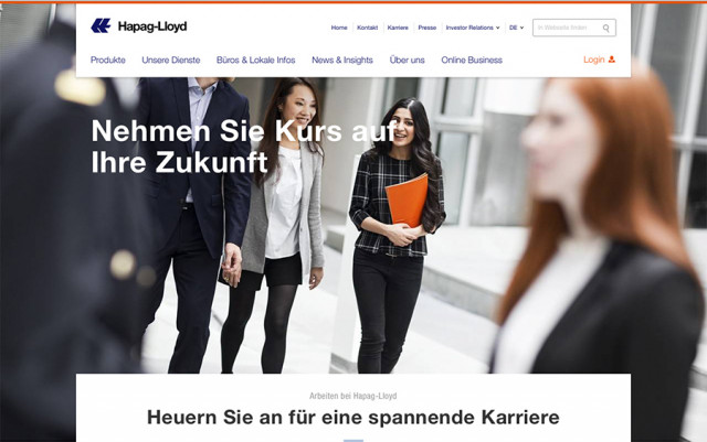 Hapag-Lloyd Website